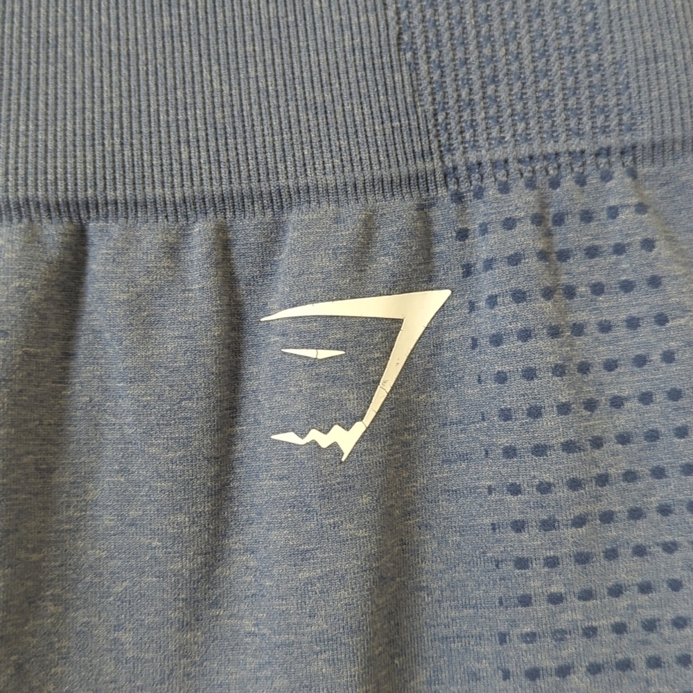 Gymshark Vital Seamless 2.0 High Waisted Workout Leggings Evening Blue Marl XS - Picture 4 of 11